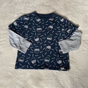 Baby gap fries & cheeseburger tee